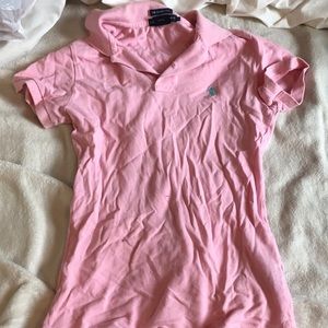 Polo Ralph Lauren pink collared tshirt